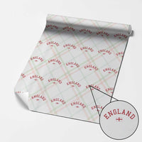 Vintage England Flag Pride Wrapping Paper Roll Patriotic St Georges Cross Heritage
