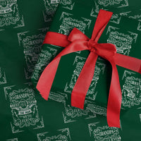 Vintage Fathers Day Gift For Grandpa Wrapping Paper Roll The Man The Myth The Legend
