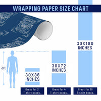 Vintage Fathers Day Gift For Grandpa Wrapping Paper Roll The Man The Myth The Legend