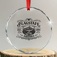 Vintage Flagstaff Landscape Adventure Crystal Glass Ornament Arizona Gift