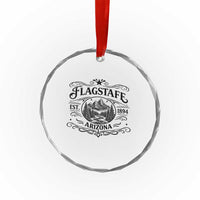 Vintage Flagstaff Landscape Adventure Crystal Glass Ornament Arizona Gift