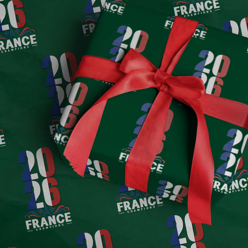 Vintage France Soccer Fan Wrapping Paper Roll French Football Pride 2026