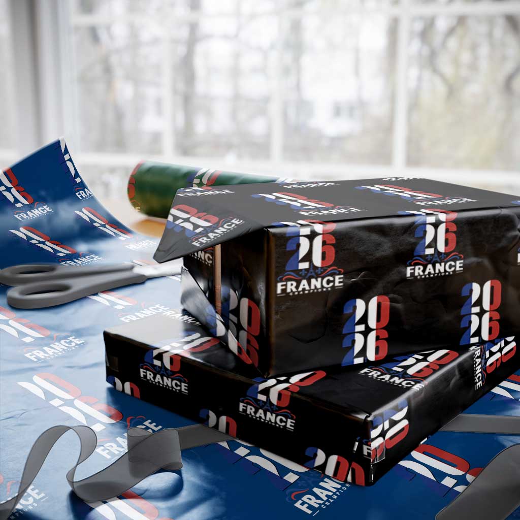 Vintage France Soccer Fan Wrapping Paper Roll French Football Pride 2026