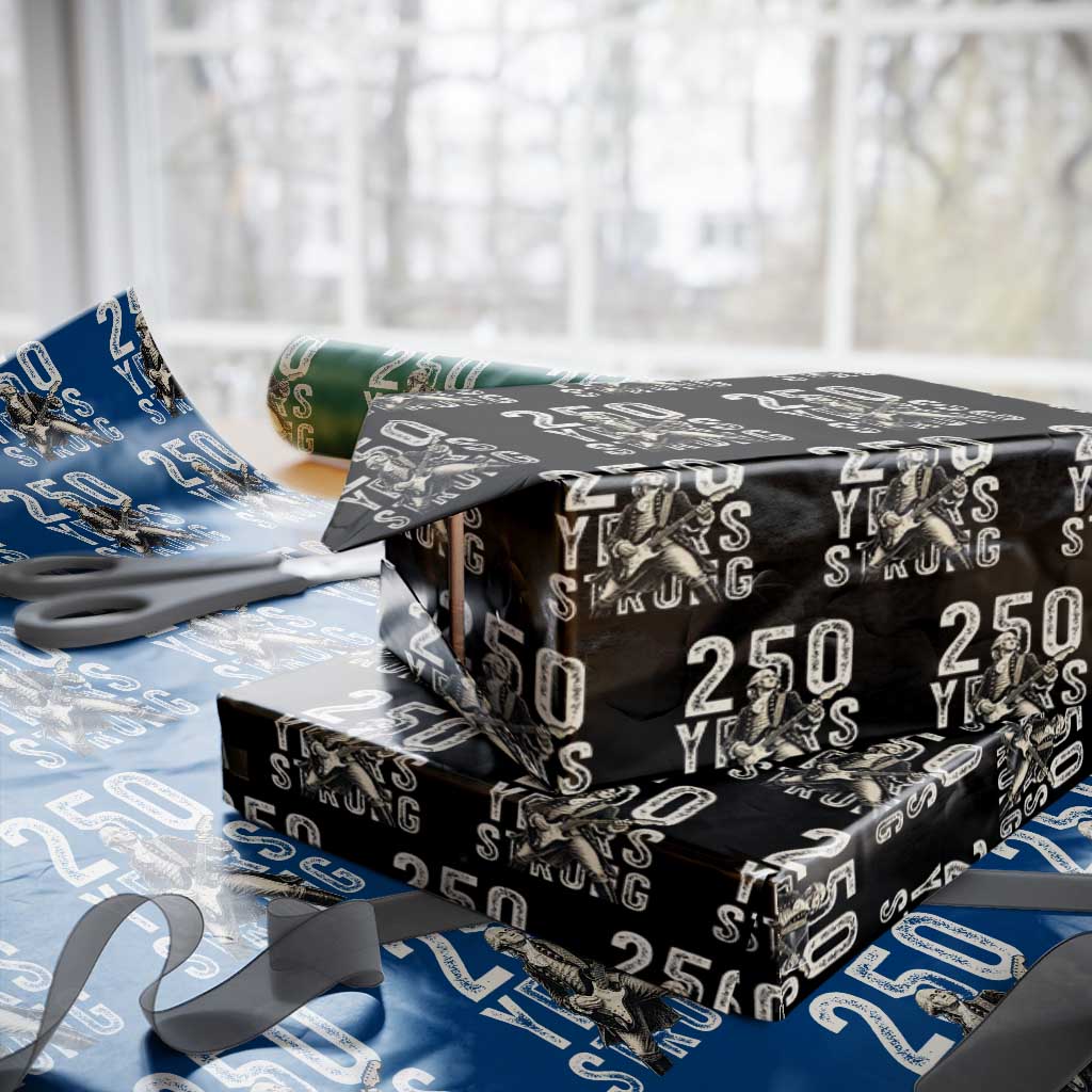 Vintage George Washington Playing Guitar Wrapping Paper Roll 250 Years Strong