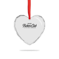 Vintage Grumpy Fuckers Club Lifetime Member Heart Crystal Glass Ornament Gag Gift Birthday Husband Dad Fathers Day