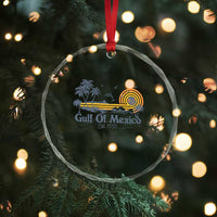 Vintage Gulf of Mexico Est 1550 Crystal Glass Ornament Golfo De Mexico TS02