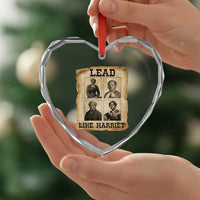 Vintage Harriet Tubman Poster Heart Crystal Glass Ornament Lead Like Harriet - Wonder Print Shop
