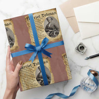 Vintage Harriet Tubman Poster Wrapping Paper Roll Female Empowerment History Gift - Wonder Print Shop