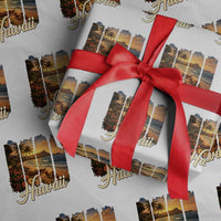 Vintage Hawaii Beach Travel Wrapping Paper Roll Sunset Ocean Landscape