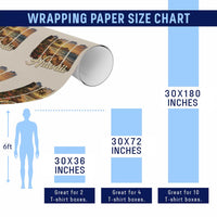 Vintage Hawaii Beach Travel Wrapping Paper Roll Sunset Ocean Landscape