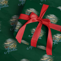Vintage Hawaii Hibiscus Floral Wrapping Paper Roll Tropical Beach Vacation Graphic