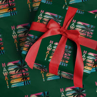 Vintage Hawaii Tropical Beach Vacation Wrapping Paper Roll