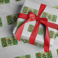 Vintage Highland Cow St Patricks Day Wrapping Paper Roll Farm Lover Gift