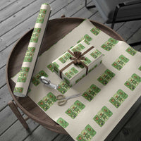 Vintage Highland Cow St Patricks Day Wrapping Paper Roll Farm Lover Gift