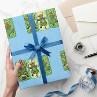 Vintage Highland Cow St Patricks Day Wrapping Paper Roll Farm Lover Gift