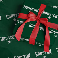 Vintage Houston Wrapping Paper Roll Retro Texas Throwback Athletic Sports Style 80s 90s