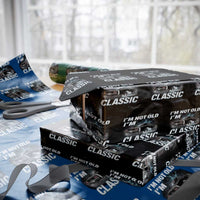 Vintage I'm Not Old I'm Classic Wrapping Paper Roll Funny Car Graphic Racing Drift Car