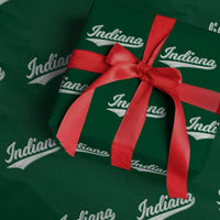 Vintage Indiana Retro Throwback Distressed Wrapping Paper Roll Retro Classic IN State Pride - Wonder Print Shop