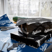 Vintage Indiana Retro Throwback Distressed Wrapping Paper Roll Retro Classic IN State Pride - Wonder Print Shop