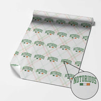 Vintage Irish Flag Notorious Wrapping Paper Roll Boxing Fans
