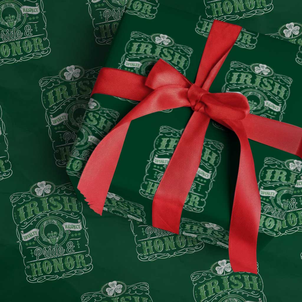 Vintage Irish Pride And Honor St Patricks Day Wrapping Paper Roll