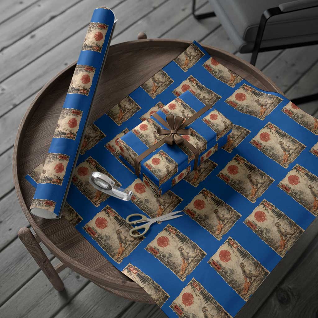 Vintage Japanese Baby Monkey Punch Wrapping Paper Roll Kawaii Macaque Ukiyo-e Art Funny