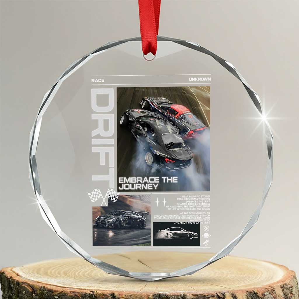 Vintage Japanese Drift Race Car Crystal Glass Ornament Cool Retro Vintage JDM Tokyo Japan Drifting TS10