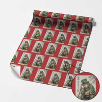 Vintage Japanese Leprechaun St Patricks Day Shamrock Ukiyo e Art Wrapping Paper Roll