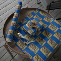 Vintage Japanese Sea Monster Wrapping Paper Roll Retro Mythology Newspaper Ukiyo-e Art