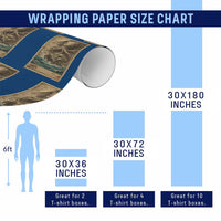 Vintage Japanese Sea Monster Wrapping Paper Roll Retro Mythology Newspaper Ukiyo-e Art