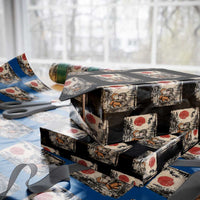Vintage Japanese Ukiyoe Punch Baby Monkey Wrapping Paper Roll Kawaii Animal Gift