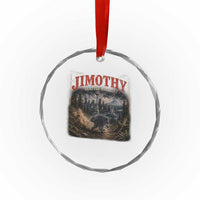 Vintage Jimothy Seattle Wildlife Raccoon Meme Crystal Glass Ornament