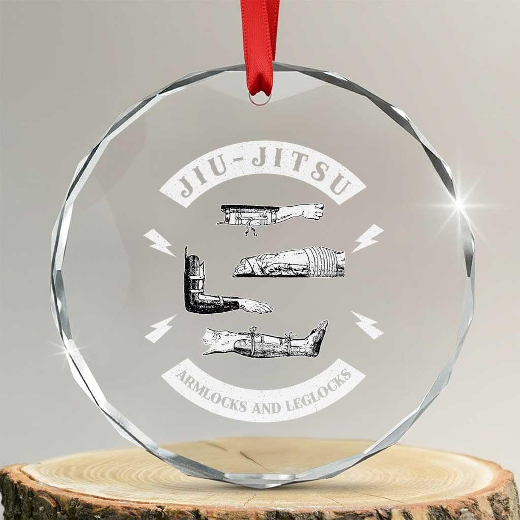 Vintage Jiu Jitsu Crystal Glass Ornament Armlocks and Leglocks BJJ Grappling Fans - Wonder Print Shop