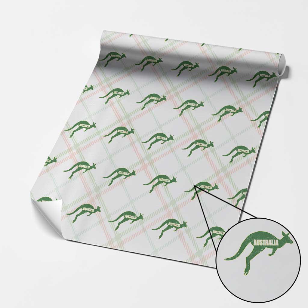 Vintage Kangaroo Australia Wrapping Paper Roll Patriotic Country Pride Graphic Aussie Roo Kangaroo