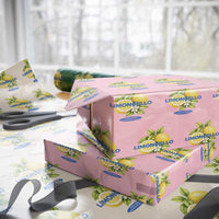Vintage Limoncello Lemon Liqueur Wrapping Paper Roll Citrus Fruit Botanical Italian Summer Graphic