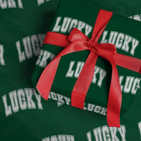 Vintage Lucky Shamrock Clover St Patricks Day Wrapping Paper Roll