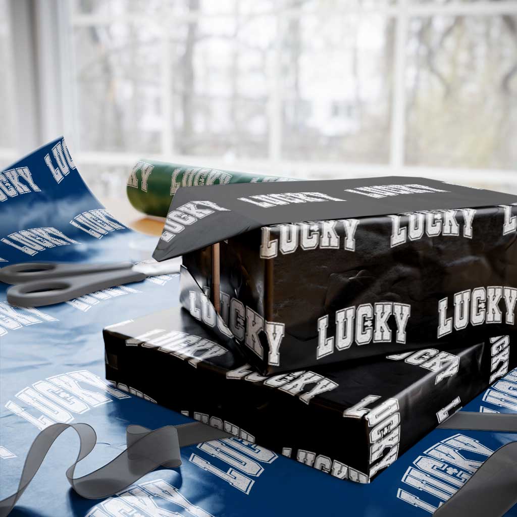 Vintage Lucky Shamrock Clover St Patricks Day Wrapping Paper Roll