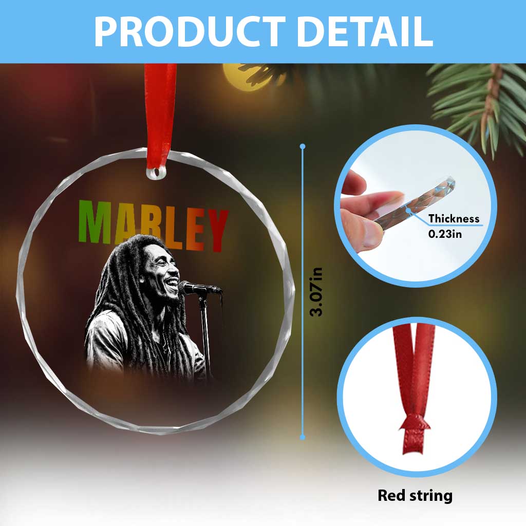 Vintage Marley Crystal Glass Ornament Rastaman Jamaica Jamaican Rasta Reggage Music