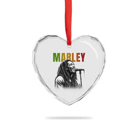 Vintage Marley Heart Crystal Glass Ornament Rastaman Jamaica Jamaican Rasta Reggage Music