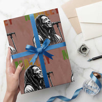 Vintage Marley Wrapping Paper Roll Rastaman Jamaica Jamaican Rasta Reggage Music