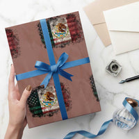 Vintage Mexican Flag Wrapping Paper Roll Eagle Mexico Heritage Mexican Roots - Wonder Print Shop