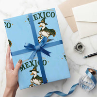 Vintage Mexico Soccer Wizard Duck Magical Fantasy Wrapping Paper Roll Retro Mexican Pride Football Fans