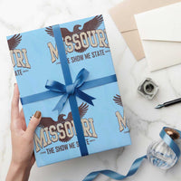 Vintage Missouri Eagle Wrapping Paper Roll Missouri The Show Me State Retro Distressed