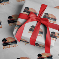 Vintage Missouri Outdoors Wrapping Paper Roll Midwest Nature Landscape