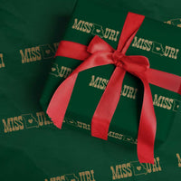 Vintage Missouri State Map Wrapping Paper Roll Midwest Pride Gift