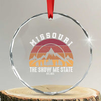 Vintage Missouri Travel Crystal Glass Ornament The Show Me State Pride