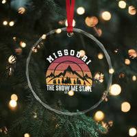 Vintage Missouri Travel Crystal Glass Ornament The Show Me State Pride