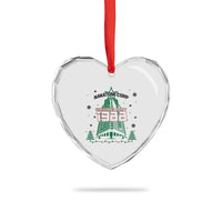 Vintage Nakatomi Plaza 1988 Christmas Party Heart Crystal Glass Ornament - Wonder Print Shop