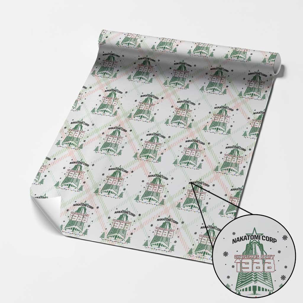 Vintage Nakatomi Plaza 1988 Christmas Party Wrapping Paper Roll - Wonder Print Shop