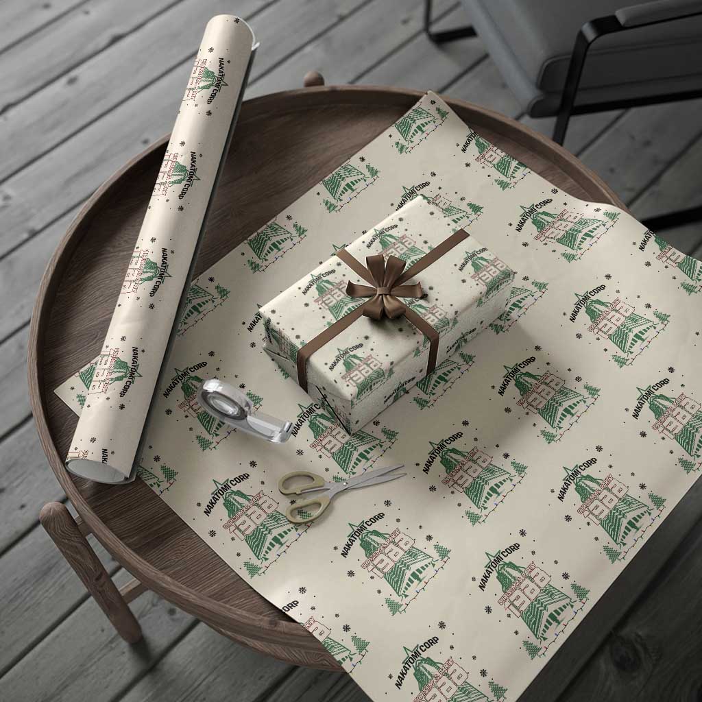 Vintage Nakatomi Plaza 1988 Christmas Party Wrapping Paper Roll - Wonder Print Shop
